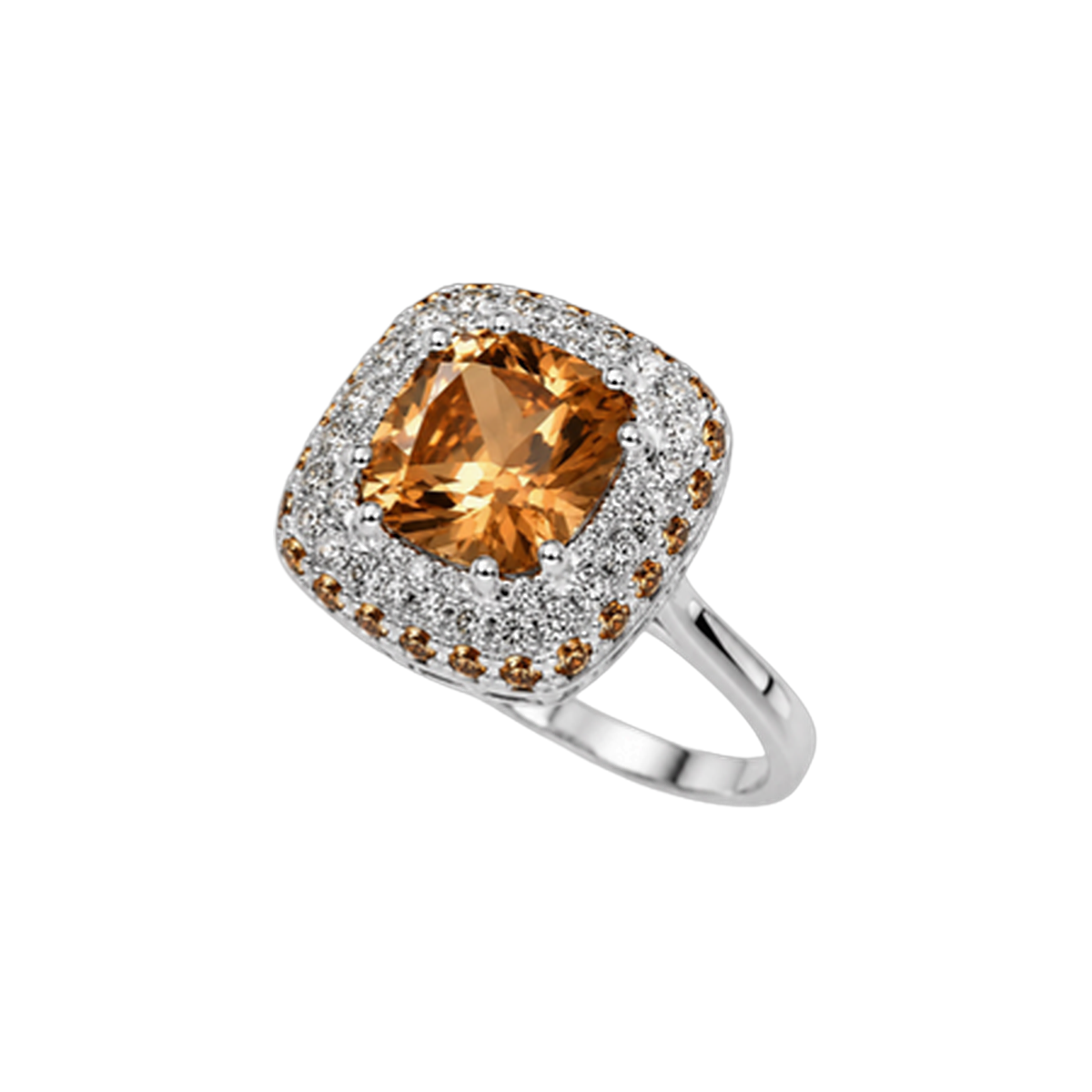 Paris Essentiel Anello Quadrato Brown