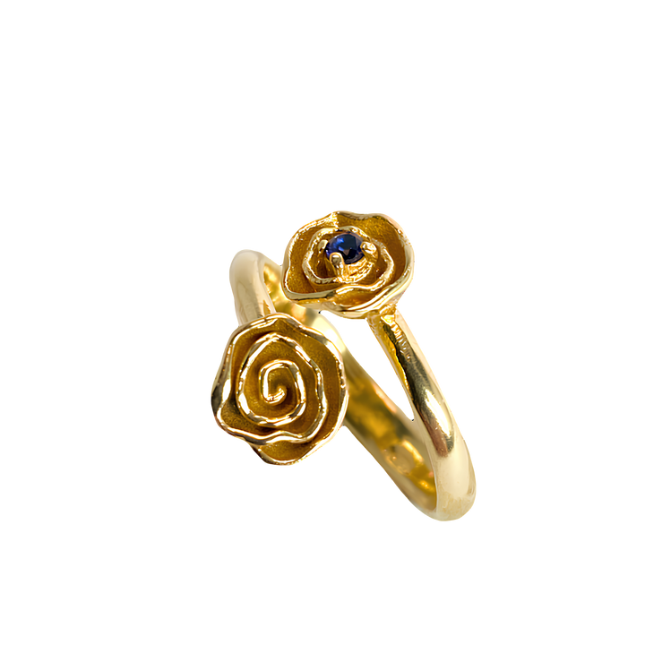 Anello doppio pietra Pitta ‘mpigliata