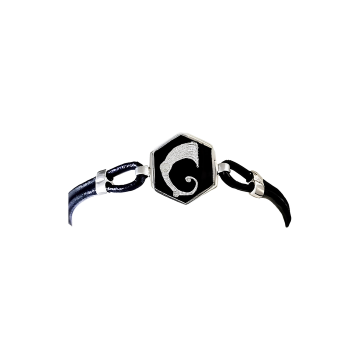 Bracciale cuoio Drago