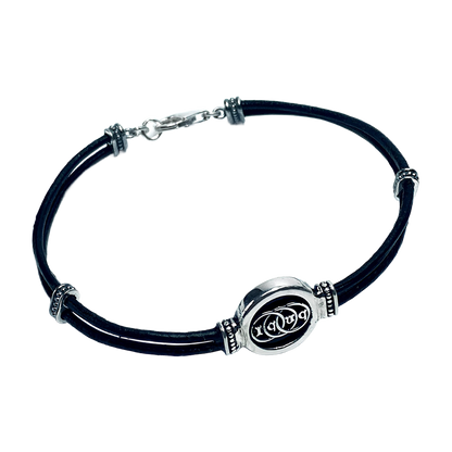 Bracciale Uomo Florens in Cuoio Cerchi Trinitari