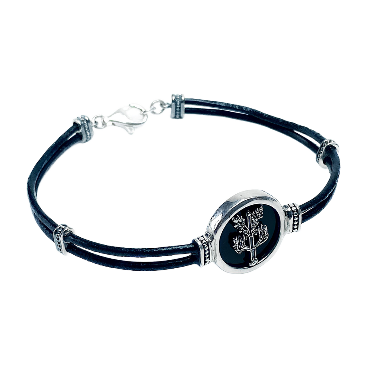 Bracciale Uomo Florens in Cuoio Albero Aquila