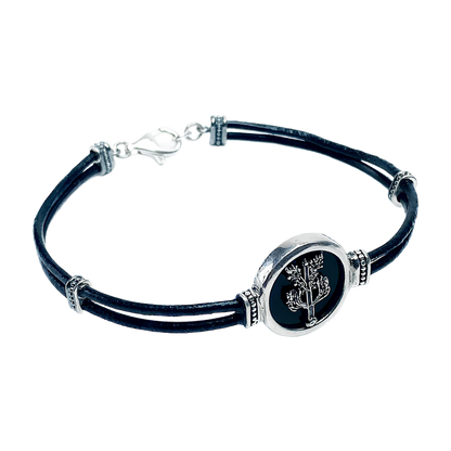 Bracciale Uomo Florens in Cuoio Albero Aquila