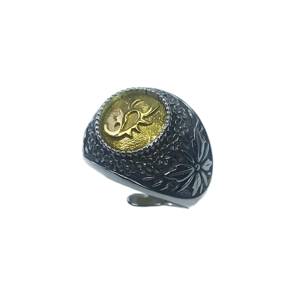 Anello Zodiaco placcato in Oro Scorpione