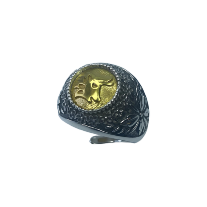 Anello Zodiaco placcato in Oro Toro