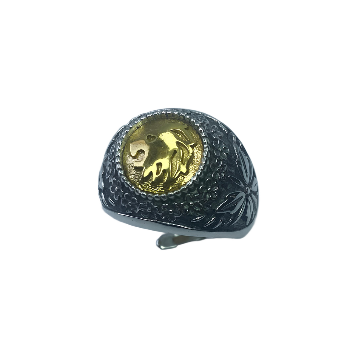Anello Zodiaco placcato in Oro Leone
