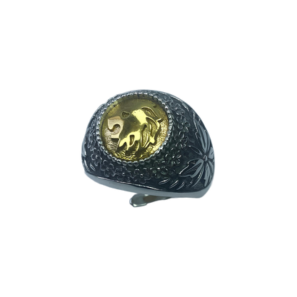 Anello Zodiaco placcato in Oro Leone