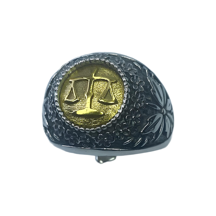 Anello Zodiaco Bilancia placcato in Oro