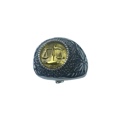 Anello Zodiaco placcato in Oro Bilancia