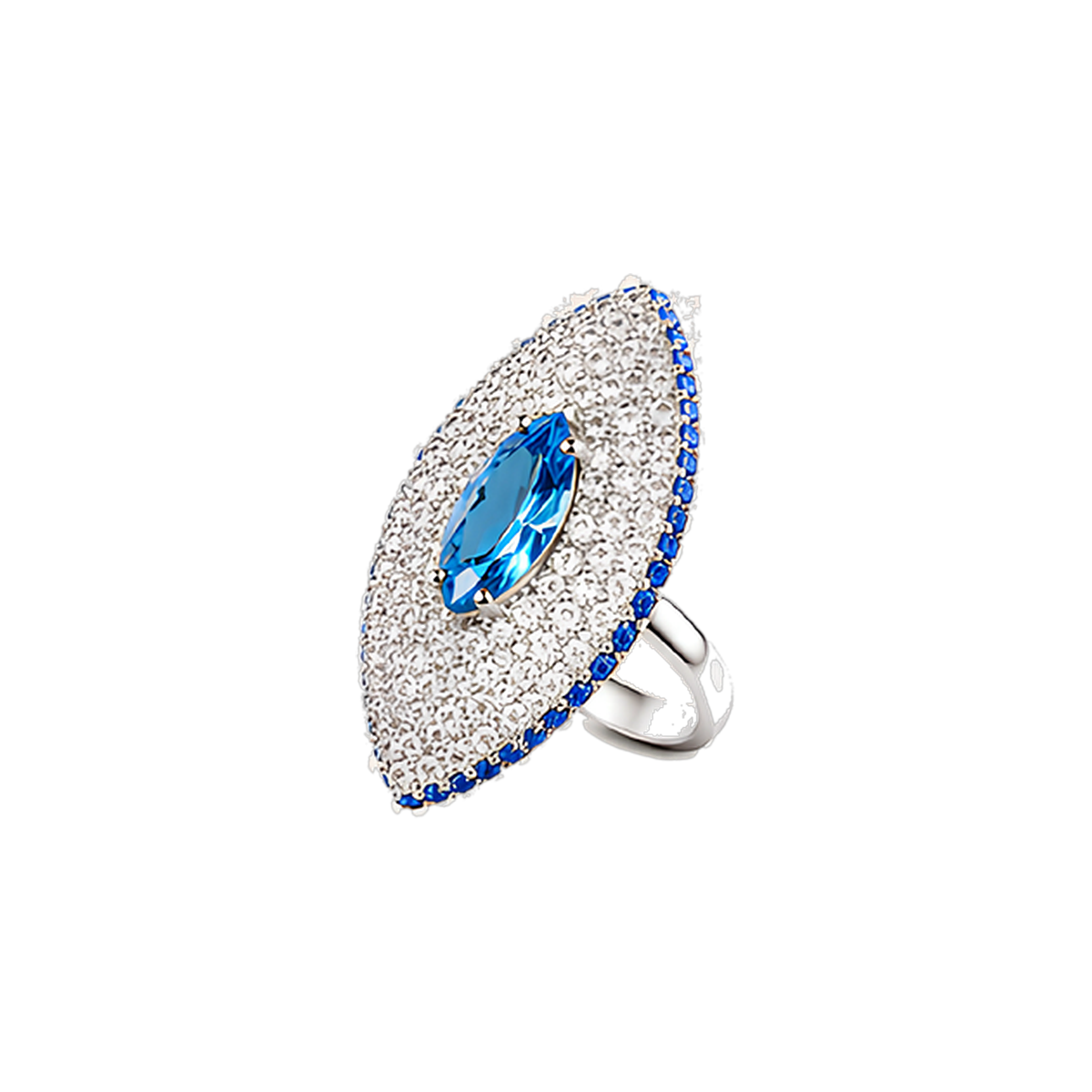 Paris Anello Navet Azzurro