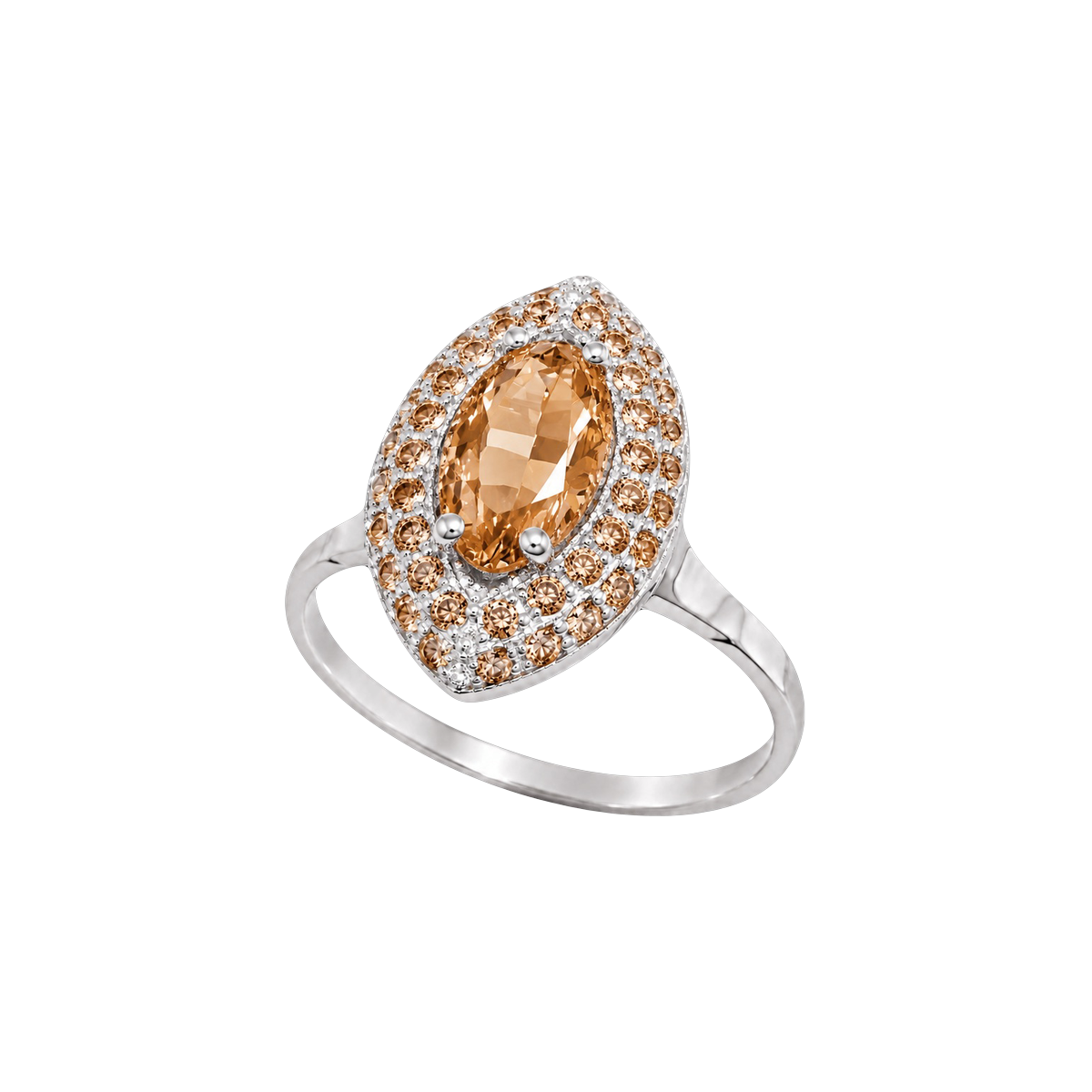 Paris Essentiel Anello Navet Doppia Fila Brown