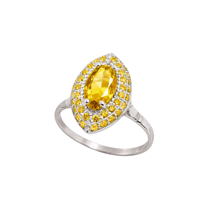 Paris Essentiel Anello Navet Doppia Fila Giallo