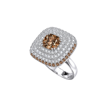 Paris Anello Quadrato Brown
