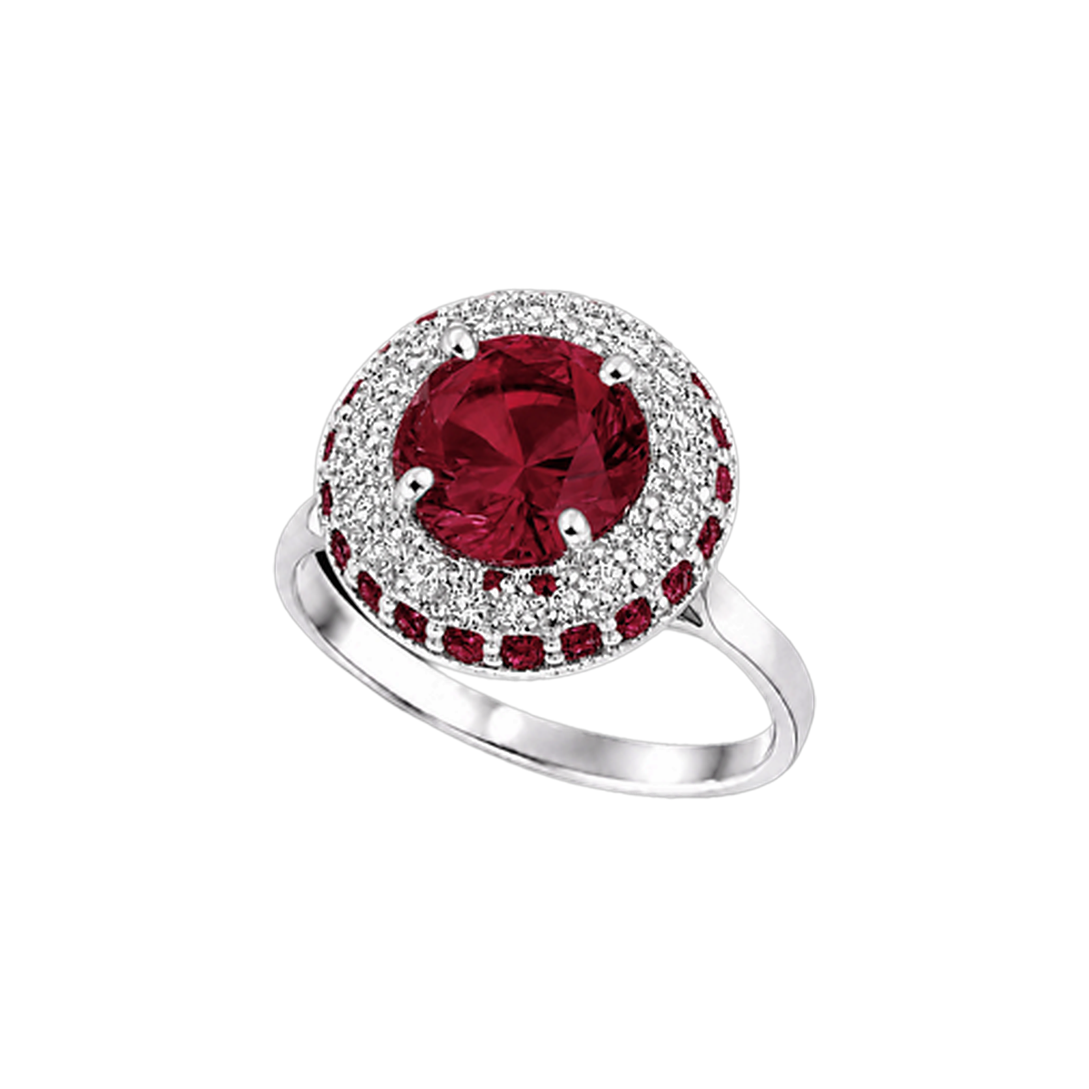 Paris Essentiel Anello Tondo Granato