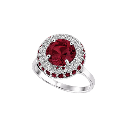 Paris Essentiel Anello Tondo Granato