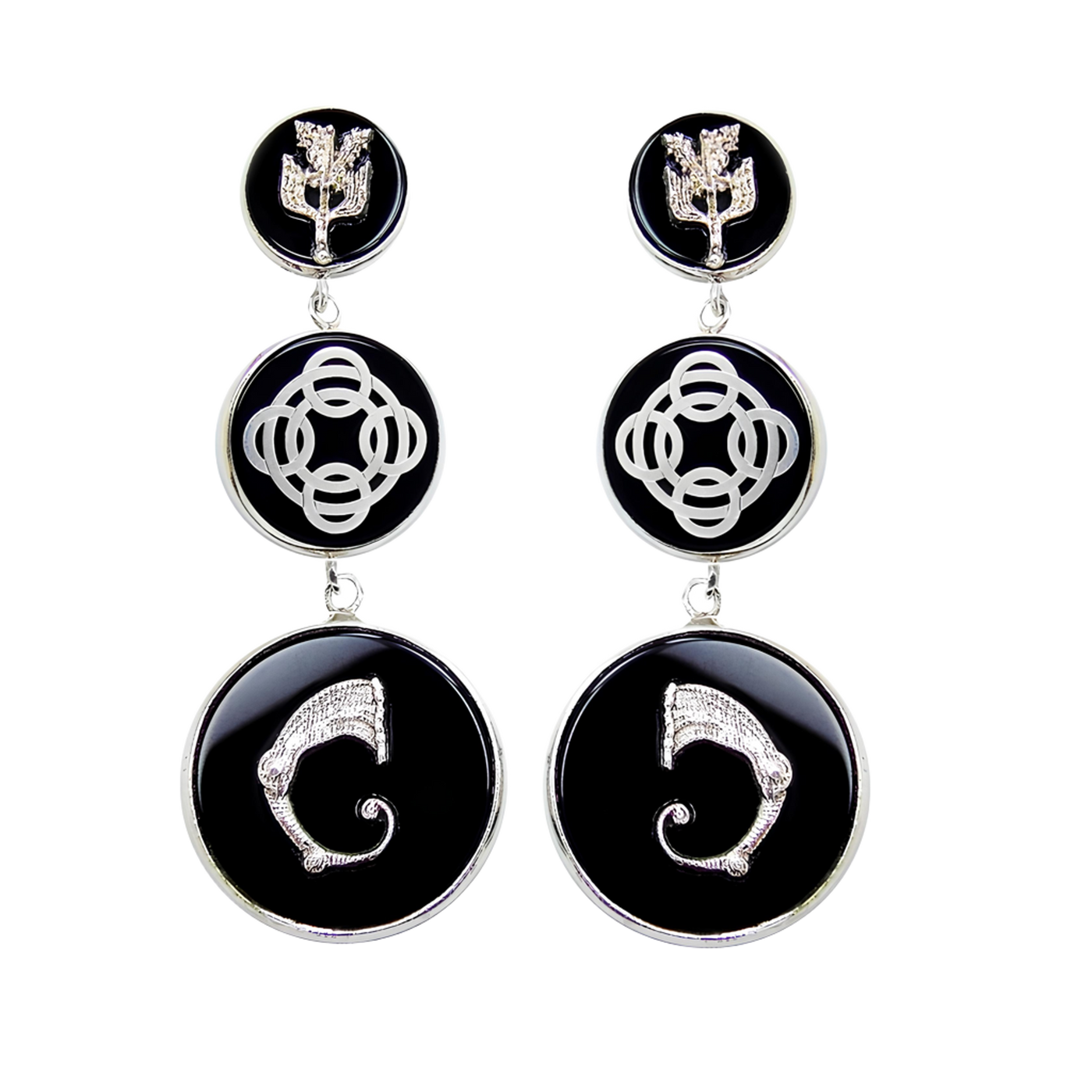 Profezie Orecchini - Onice- M123