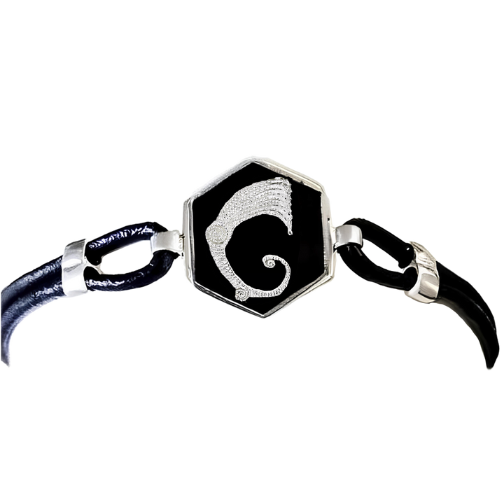 Bracciale cuoio Drago