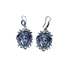 Medusa orecchini in argento 925 imbrunito