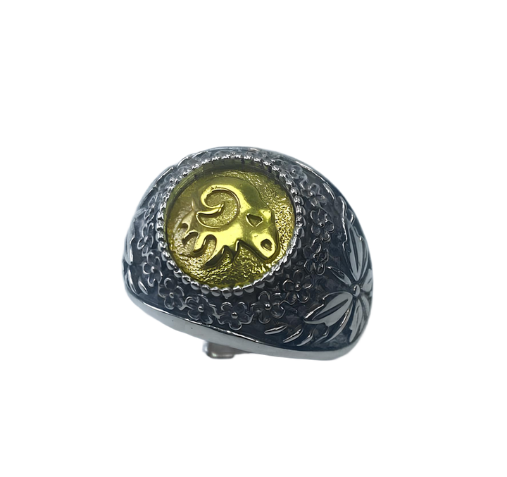Anello Zodiaco Ariete con placcatura in Oro