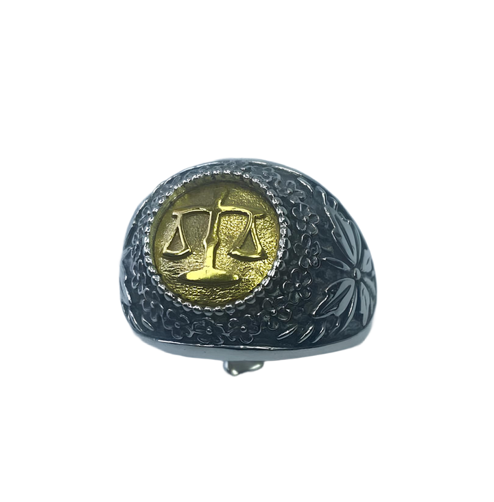 Anello Zodiaco Bilancia placcato in Oro