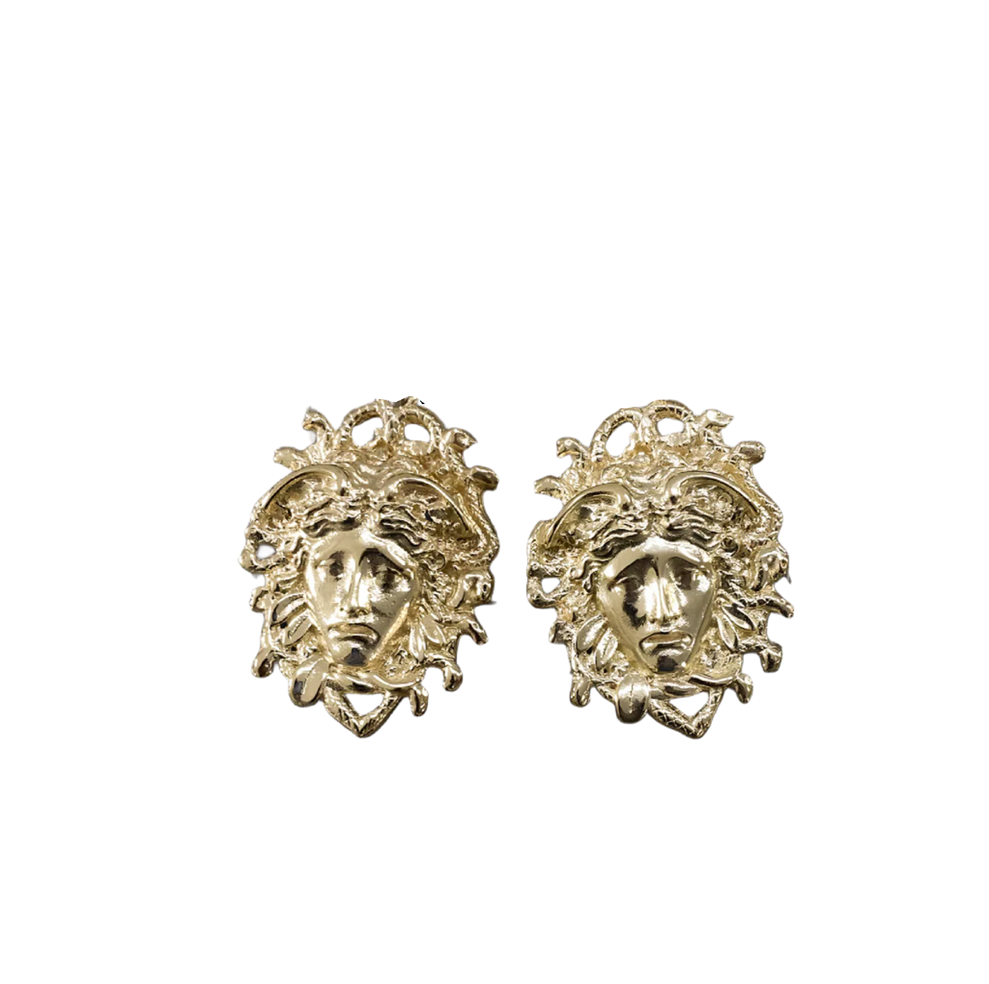 Orecchini Medusa lobo dorati