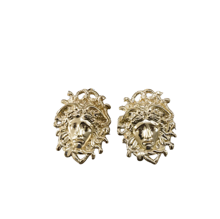 Orecchini Medusa lobo dorati