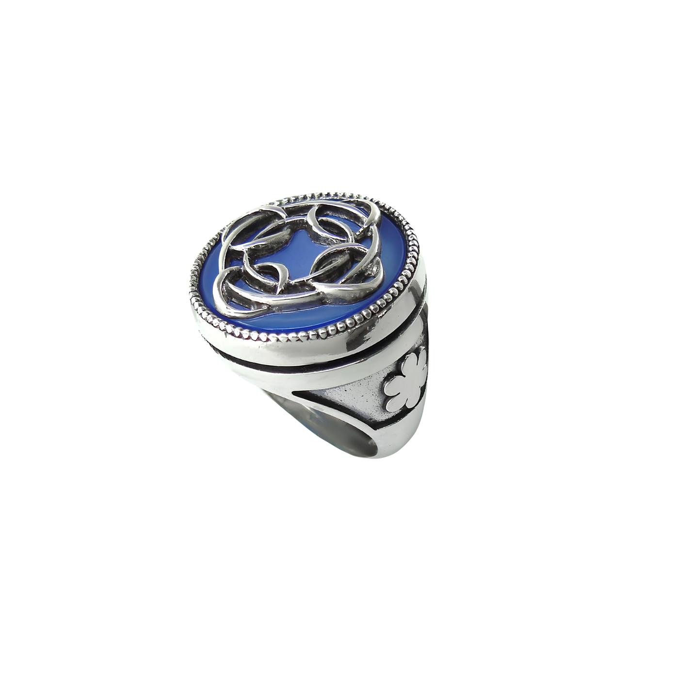 Cocchio Anello Agata Blu