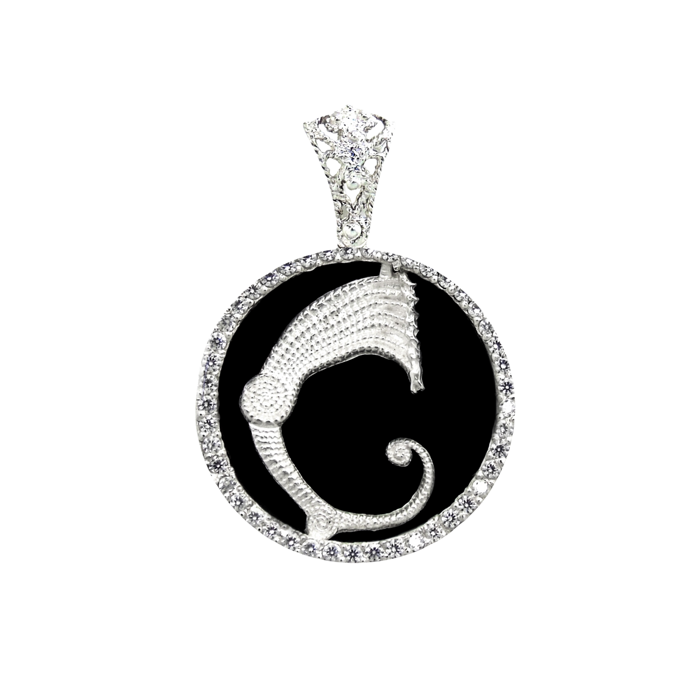 Drago Ciondolo Onice e Zirconi