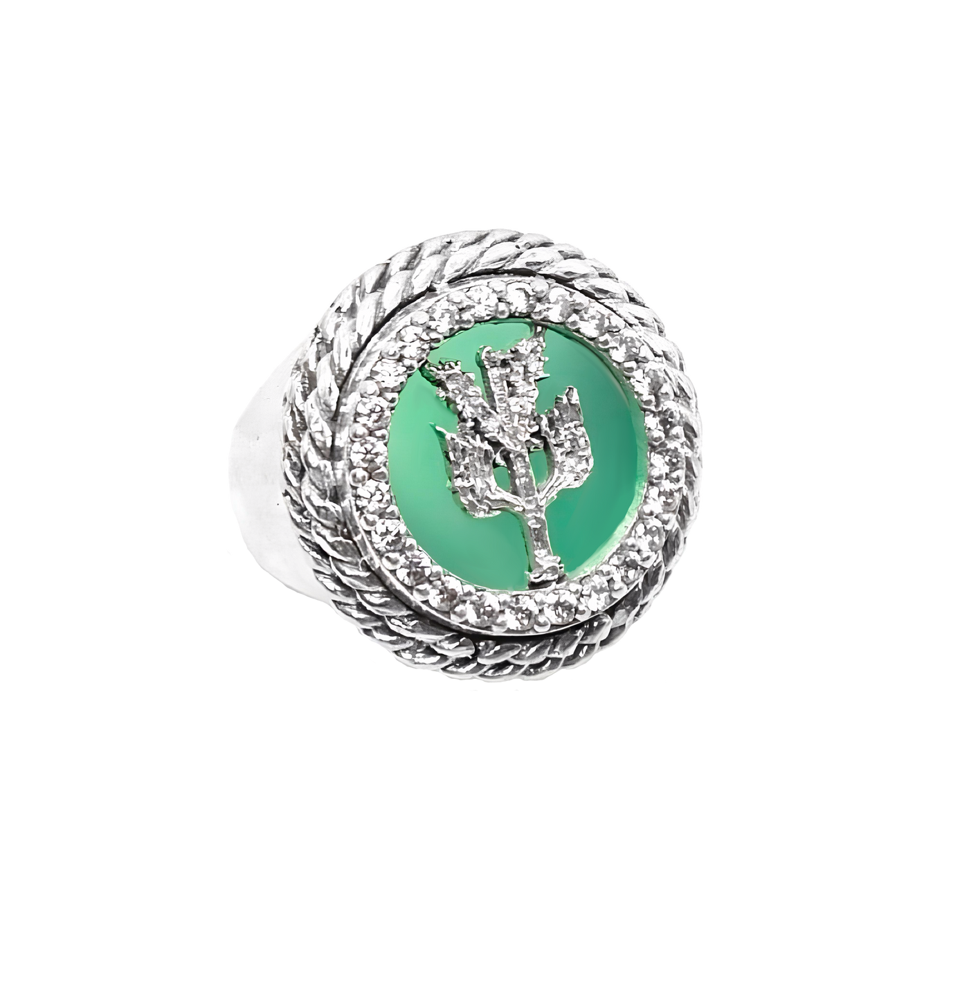 Anello Regalis con Giada e Aquila