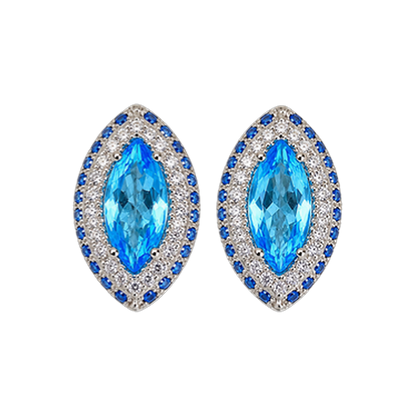 Paris Essentiel Orecchini Navet Azzurro