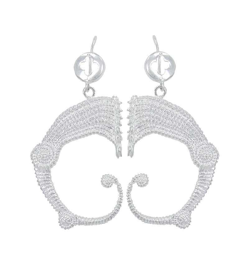 Drago Orecchini con chiusura a Collo Di Cigno