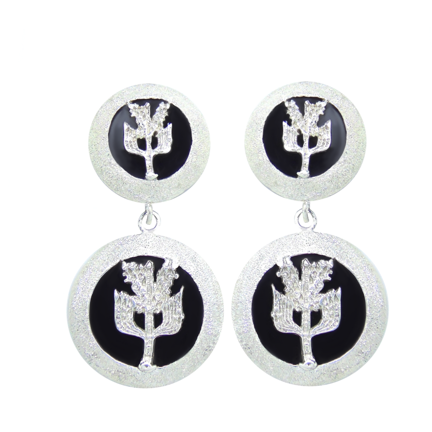 Albero Aquila Orecchini Satinati doppi