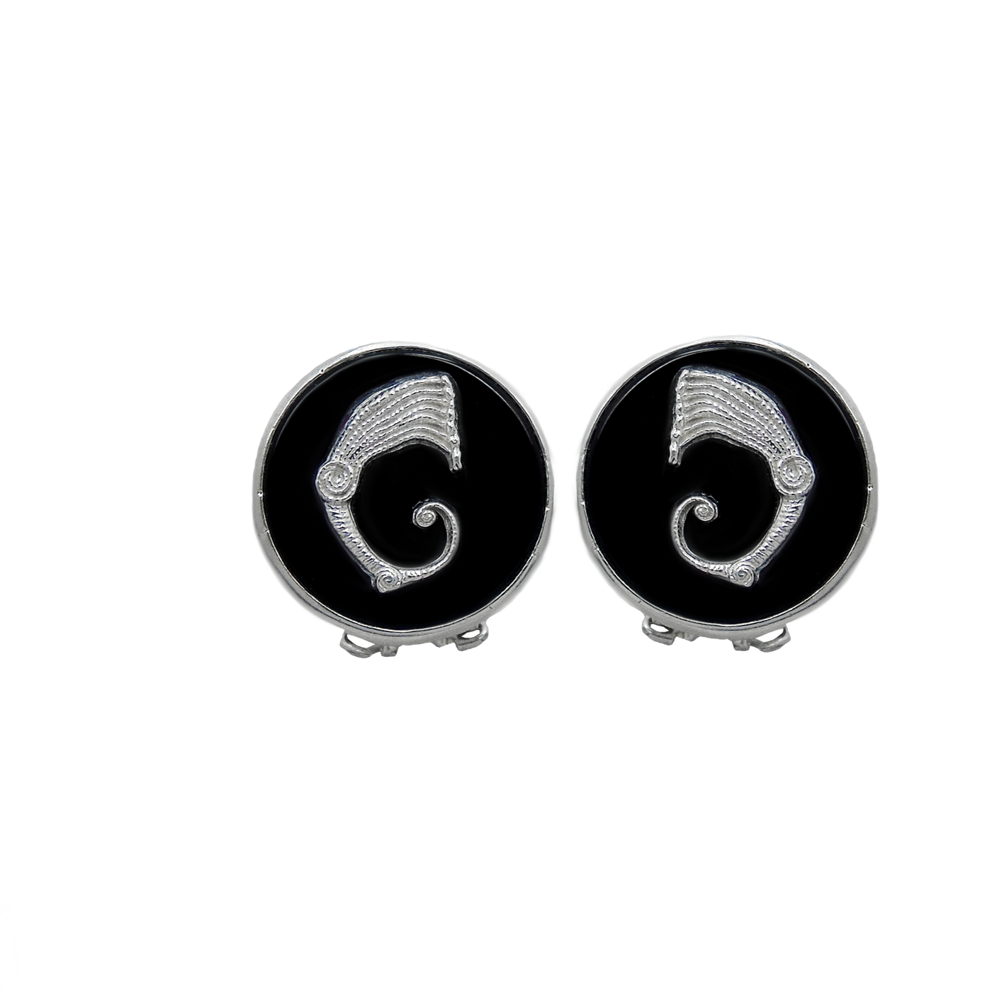 Drago Orecchini Onice chiusura a Bottoncino