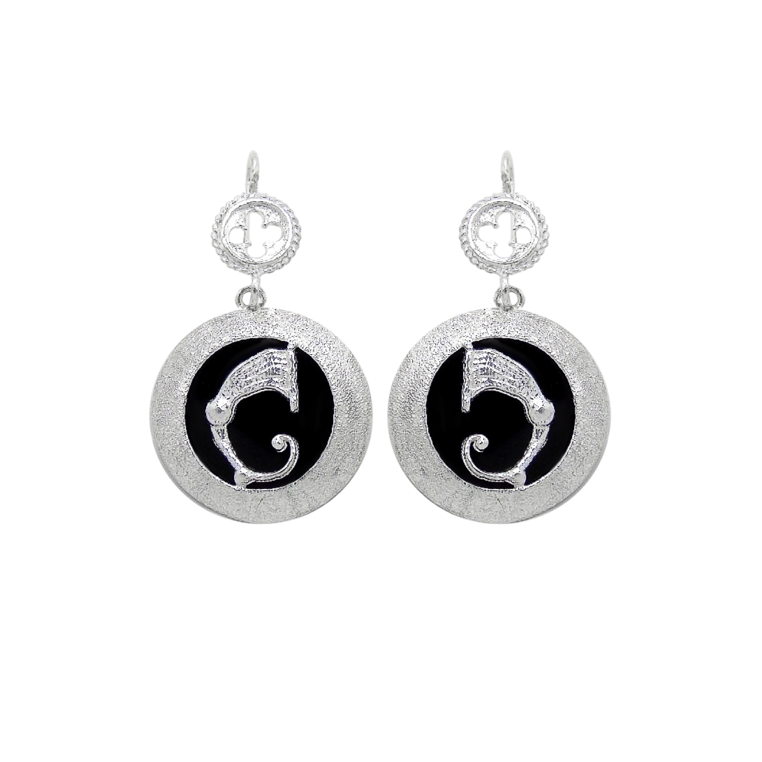 Drago Orecchini -Diamantatura- Onice- D54