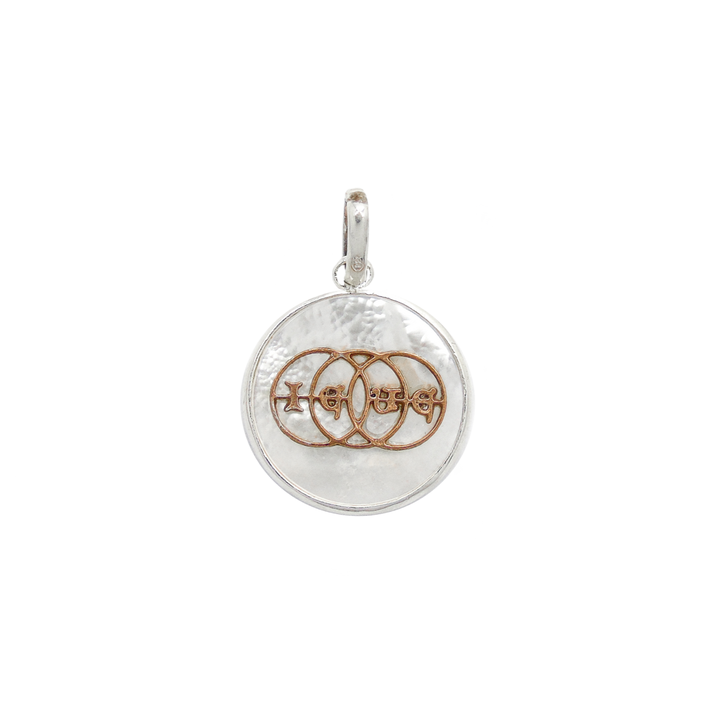 Cerchi Trinitari Ciondolo Madreperla Rosè