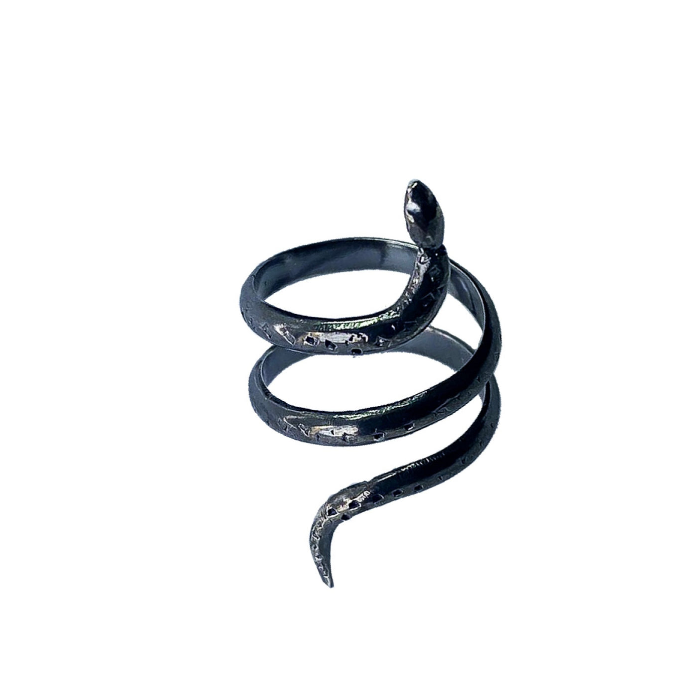 Anello Serpente argento imbrunito
