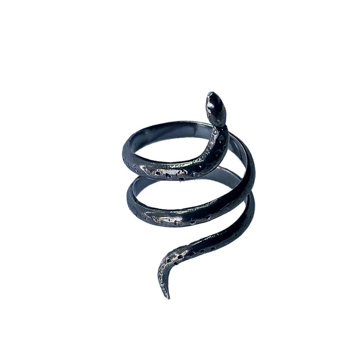 Anello Serpente argento imbrunito